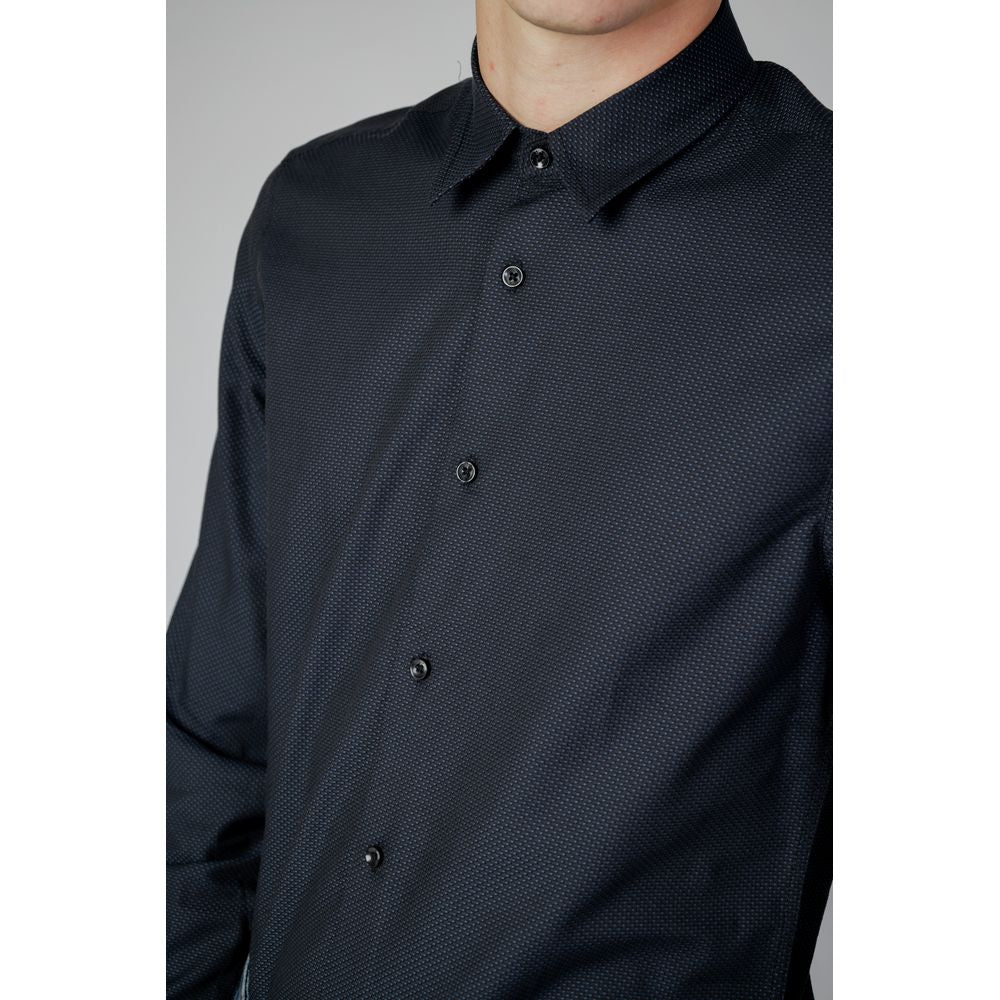Antony Morato Blue Cotton Dress Shirt