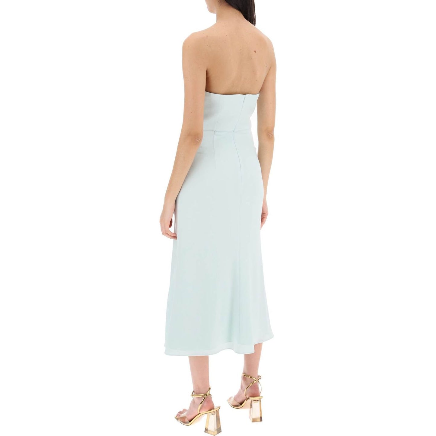 Roland Mouret strapless  satin crepe midi dress Dresses Roland Mouret