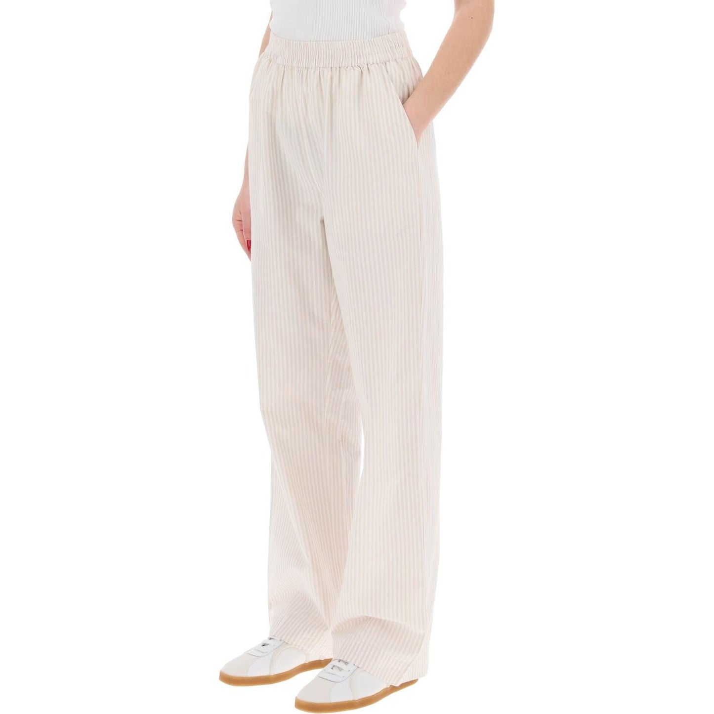 Skall Studio "organic cotton striped claudia pants" Trousers Skall Studio