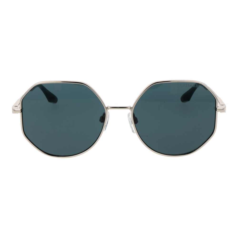 Trussardi Silver Metal Sunglasses 1728,67345776800,Accessories,Glasses and Sunglasses - Accessories,New with tags,Silver,Sunglasses - Glasses and Sunglasses - Accessories,Trussardi,Women