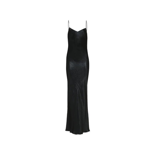 Saint Laurent Black Acetate Casual Dress