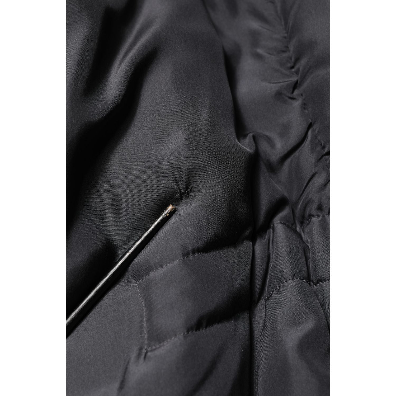 Dolce & Gabbana Black Silk Padded Parka Men Coat Jacket