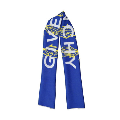 Givenchy Blue Silk Scarf