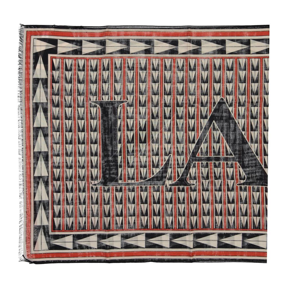 Lanvin Black Wool Scarf