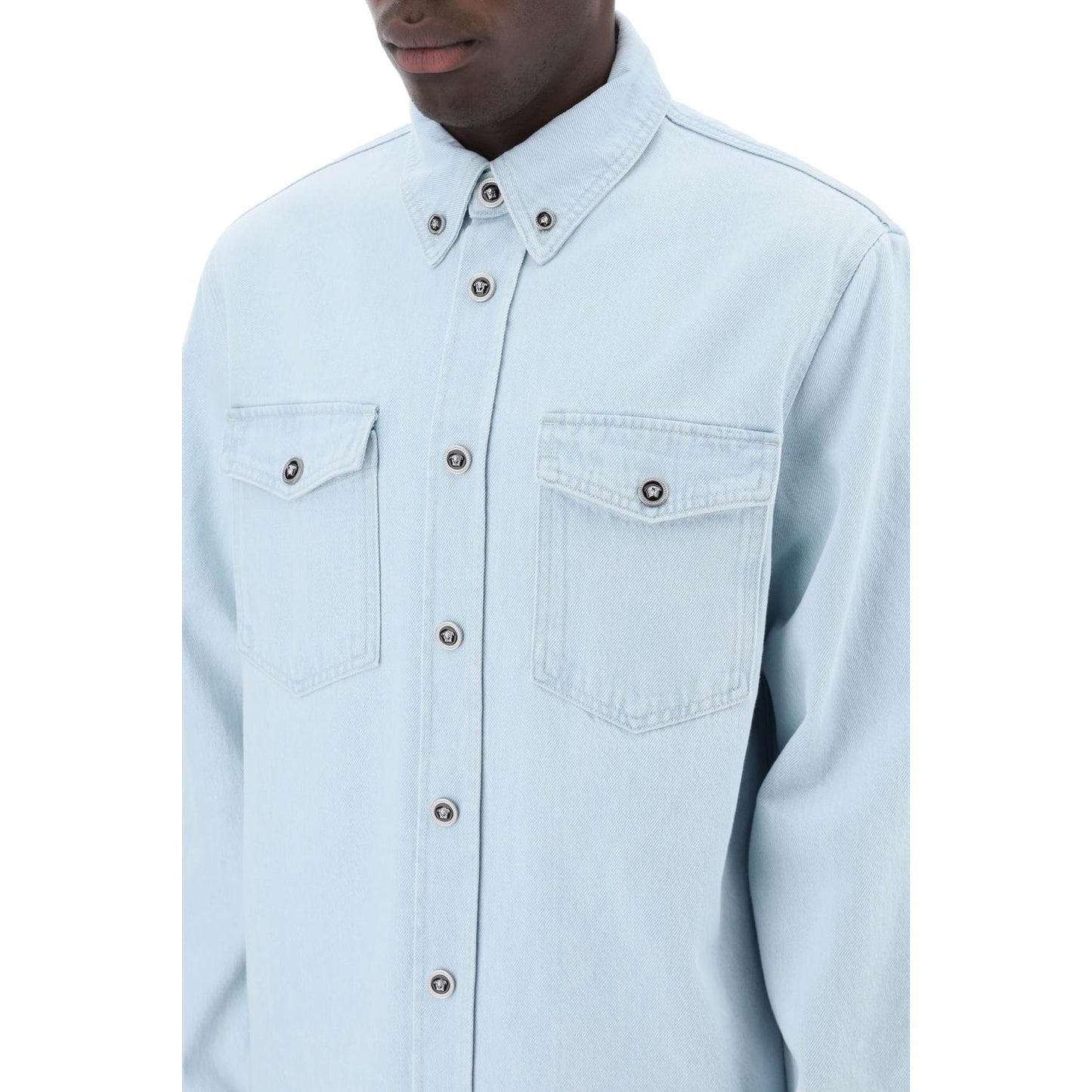 Versace "medusa denim shirt Shirts Versace