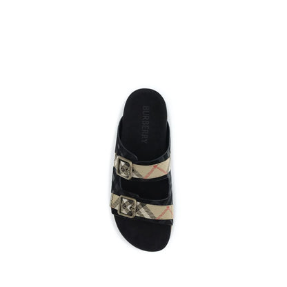 Burberry Multicolor Rubber Flat Sandals