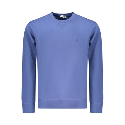Coveri Moving Blue Cotton Men Sweatshirt