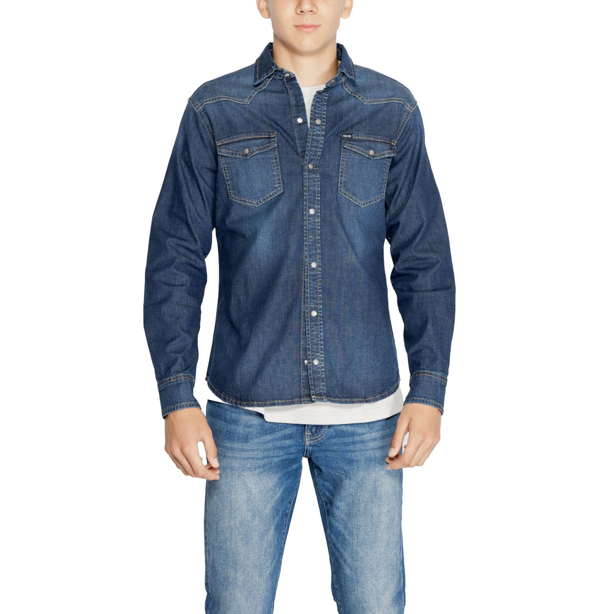 Gas Blue Denim Shirt