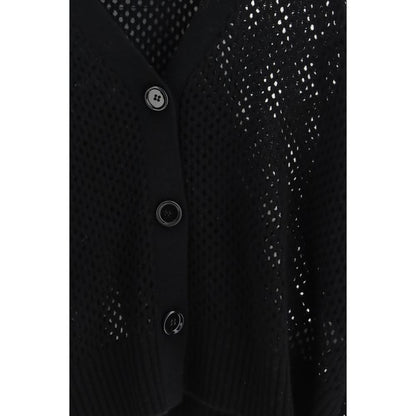 Allude Black Wool Cardigan