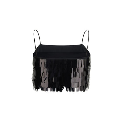 Self-Portrait Black Polyester Blouse