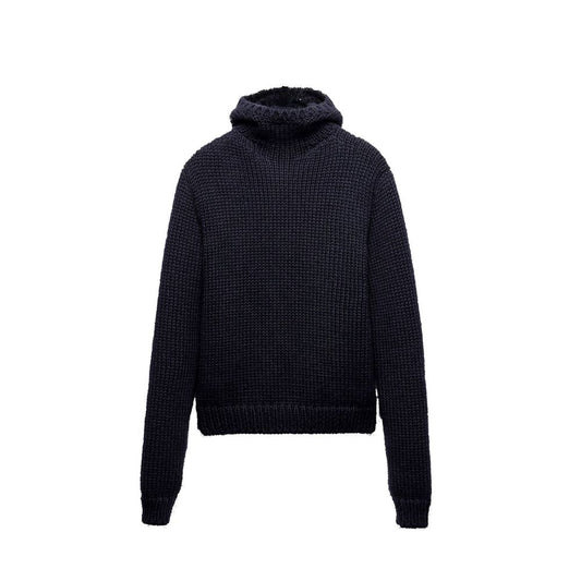 Prada Blue Wool Turtleneck