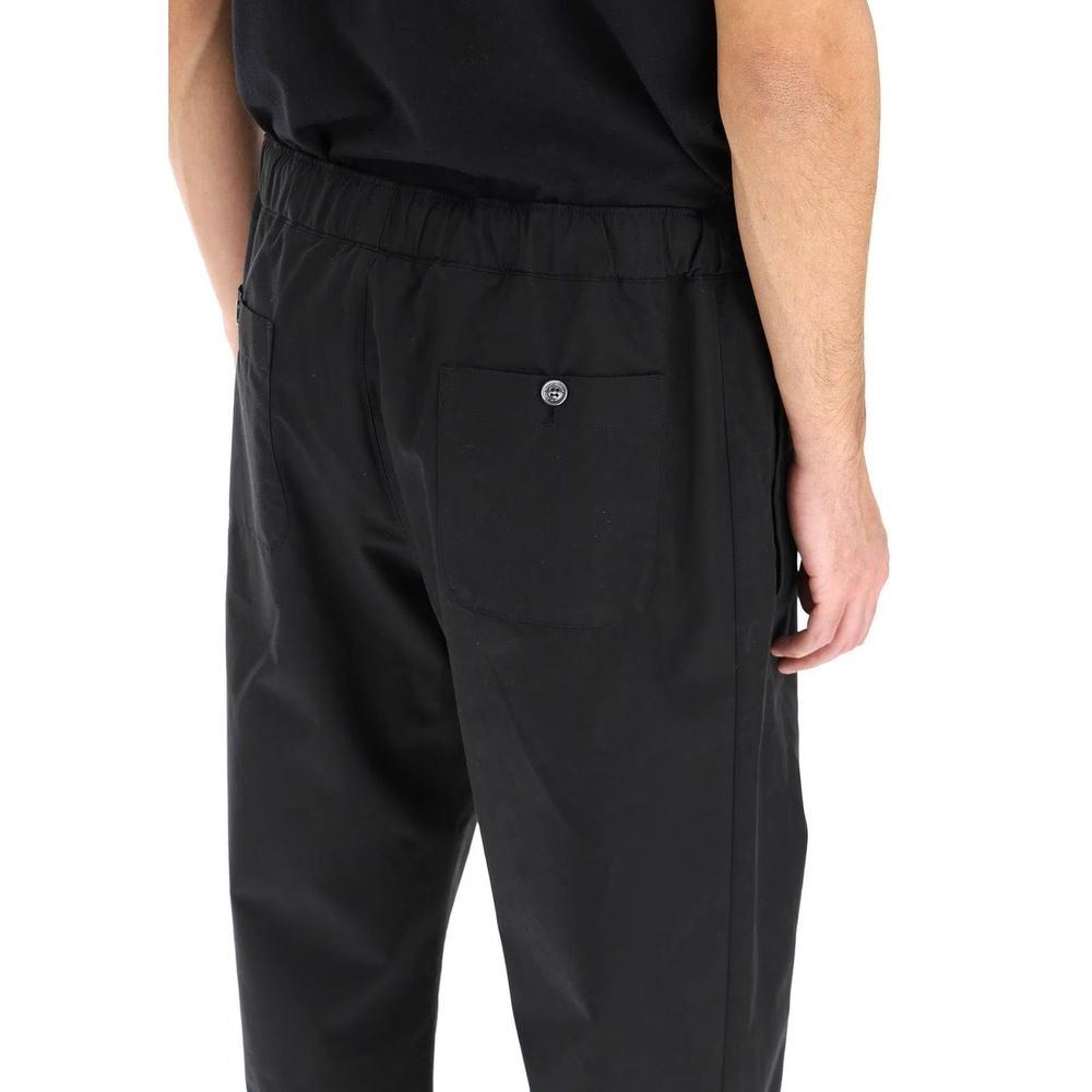 Alexander McQueen Black Cotton Casual Pants