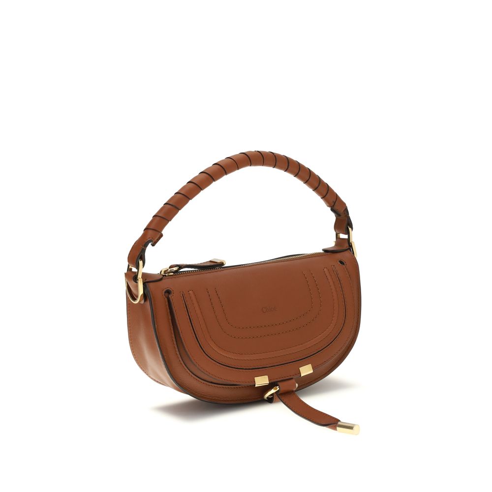 Chloé Brown Leather The Marcie Mini Shoulder Bag