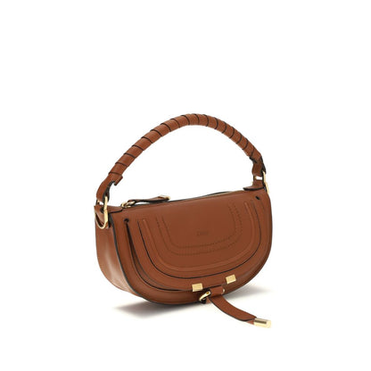 Chloé Brown Leather The Marcie Mini Shoulder Bag