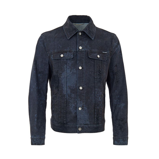 Dolce & Gabbana Gray Cotton Denim Jacket 1728,67397976224,Clothing,Denim Jackets - Jackets & Coats - Clothing,Dolce & Gabbana,Gray,IT56 | 3XL,Jackets & Coats - Clothing,Men,New with tags