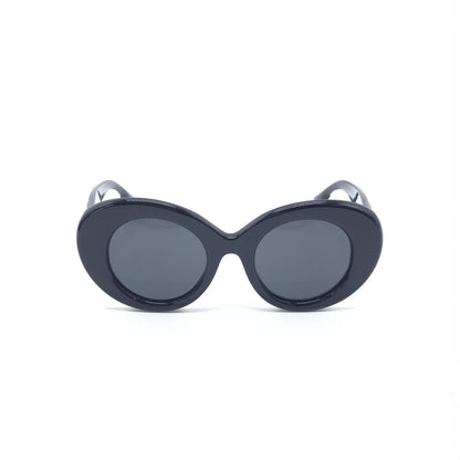 Burberry Black Oversized Round Sunglasses