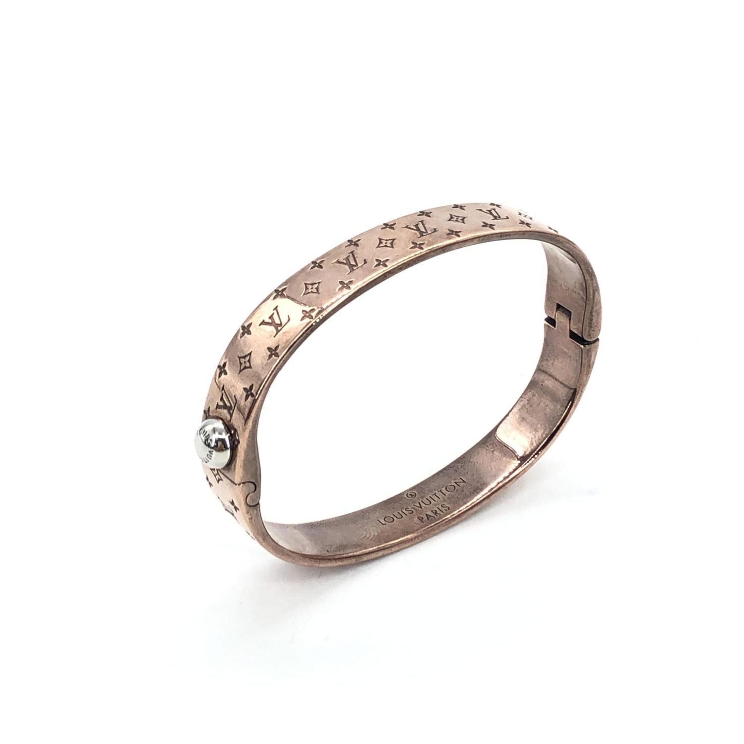 Louis Vuitton Nanogram Cuff Bangle/Plated