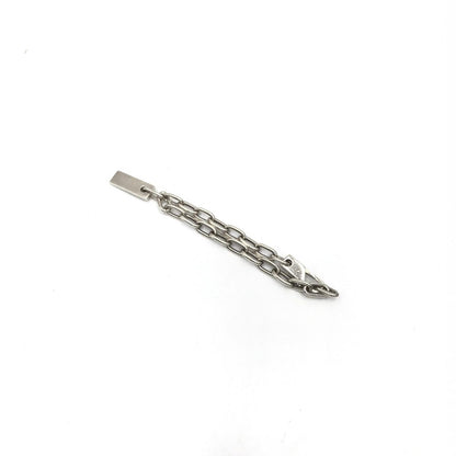 Gucci Sterling Silver Logo Plate Chain Bracelet