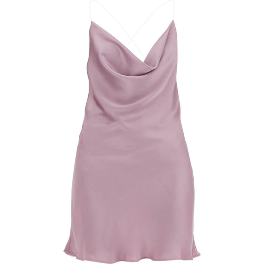 Y Project mini satin slip dress with spaghetti straps