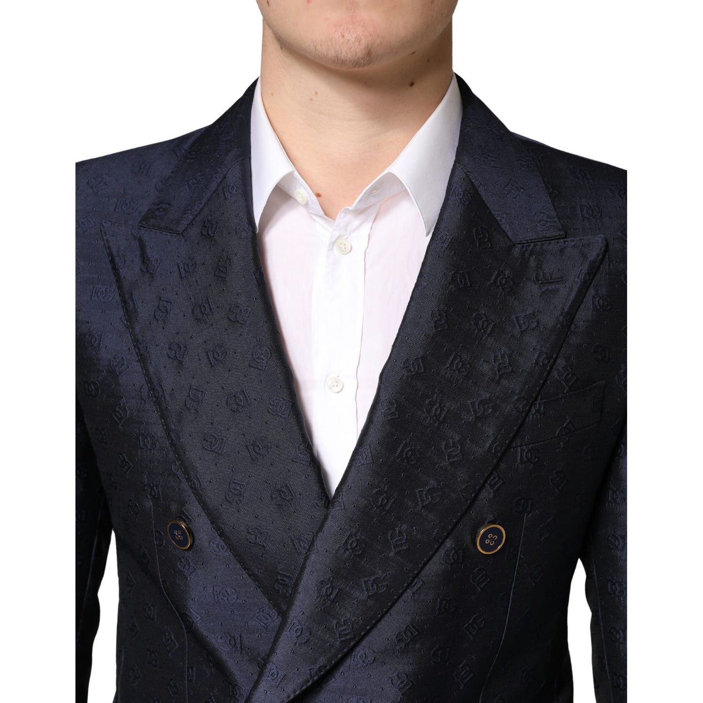 Dolce & Gabbana Dark Blue Double Breasted SICILIA 2 PC Suit