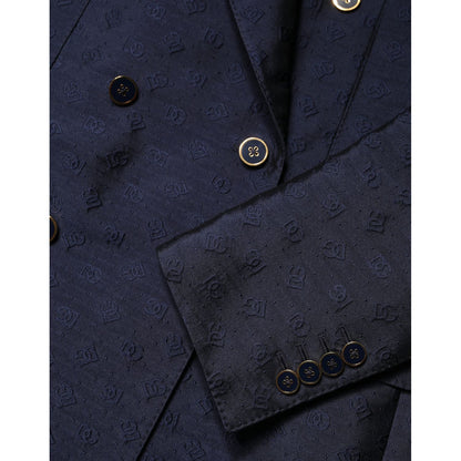 Dolce & Gabbana Dark Blue Double Breasted SICILIA 2 PC Suit