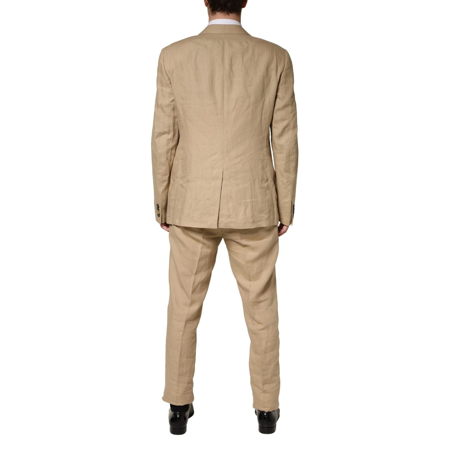 Dolce & Gabbana Beige TAORMINA Single Breasted Formal 2 Piece Suit