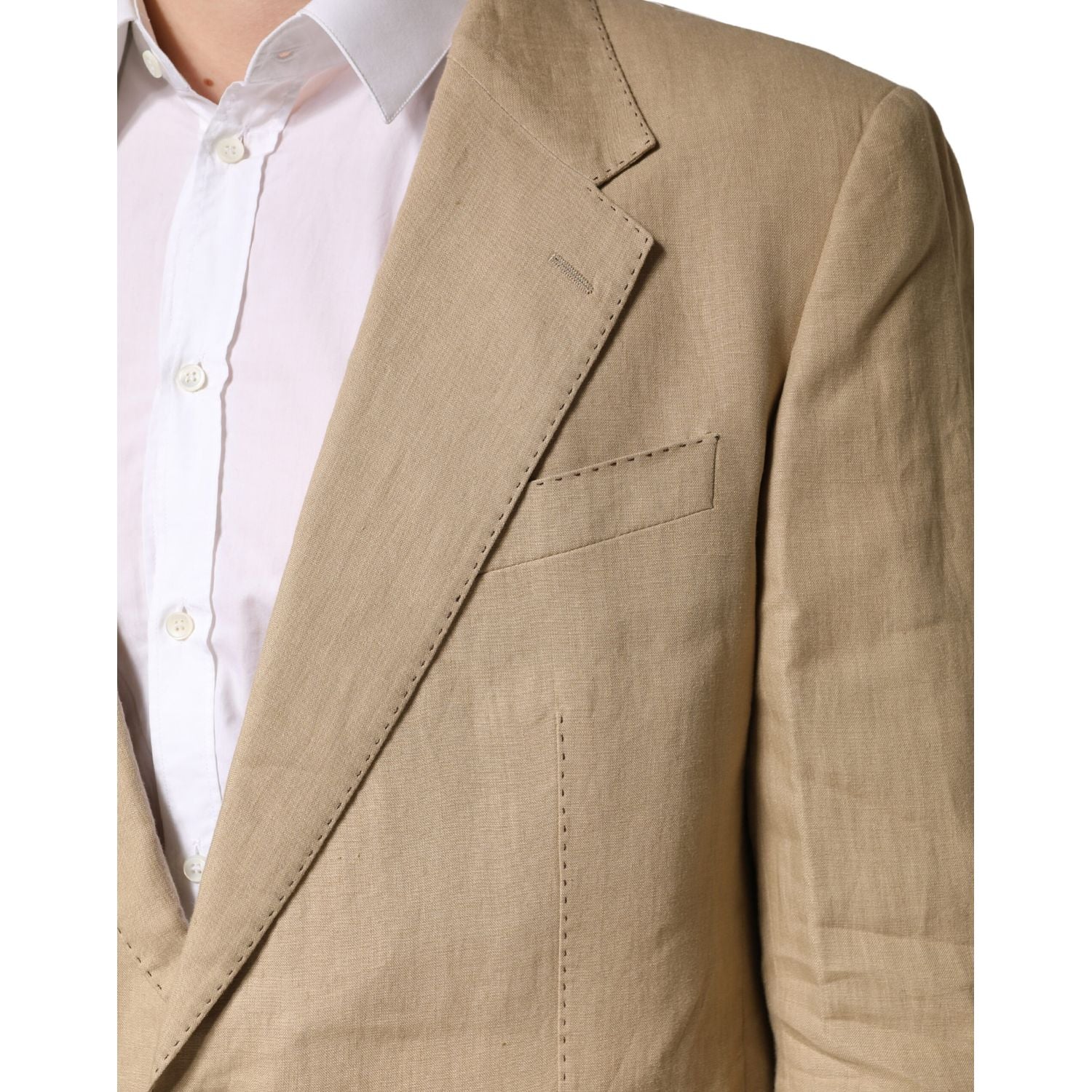 Dolce & Gabbana Beige TAORMINA Single Breasted Formal 2 Piece Suit
