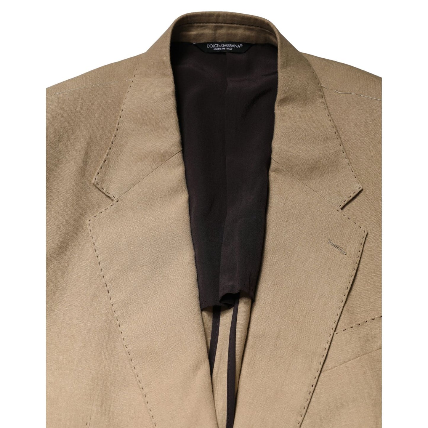 Dolce & Gabbana Beige TAORMINA Single Breasted Formal 2 Piece Suit