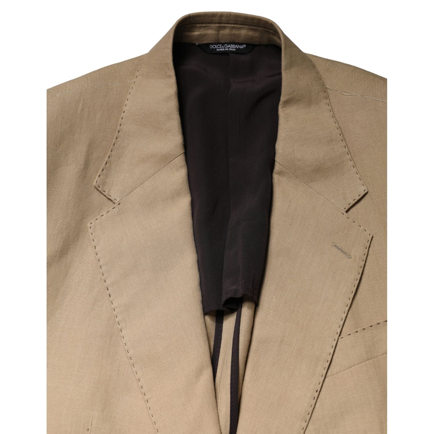 Dolce & Gabbana Beige TAORMINA Single Breasted Formal 2 Piece Suit