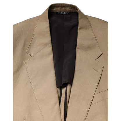 Dolce & Gabbana Beige TAORMINA Single Breasted Formal 2 Piece Suit