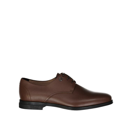 Salvatore Ferragamo Brown Leather Oxfords And Derbies1728,75611013280,Brown,EU41/US8,Men,New with tags,Oxfords and Derbies - Shoes,Salvatore Ferragamo,Shoes