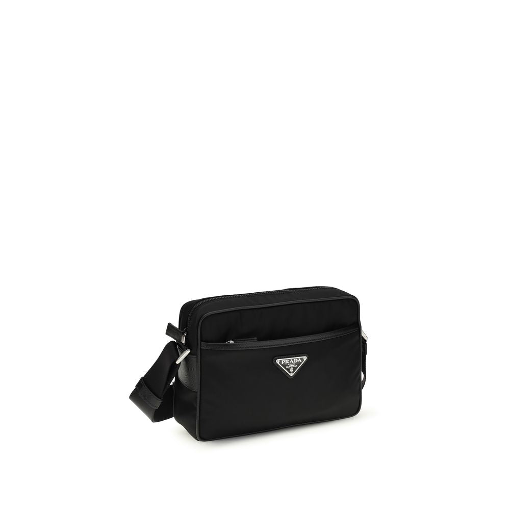 Prada Black Recycled Polyamide Shoulder Bag 1728,72470364320,Bags,Black,Men,New with tags,Prada,Shoulder Bags - Bags