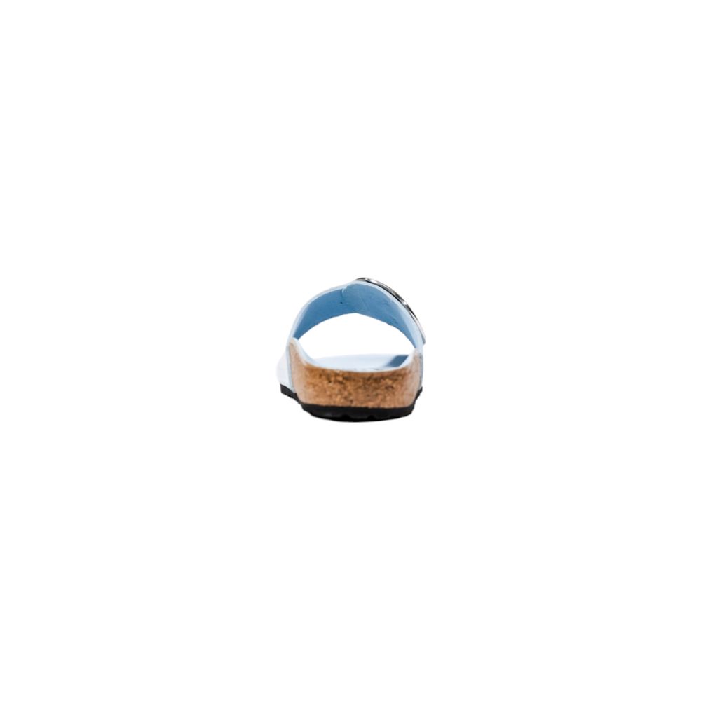 Birkenstock Blue Artificial Leather Flat Sandals