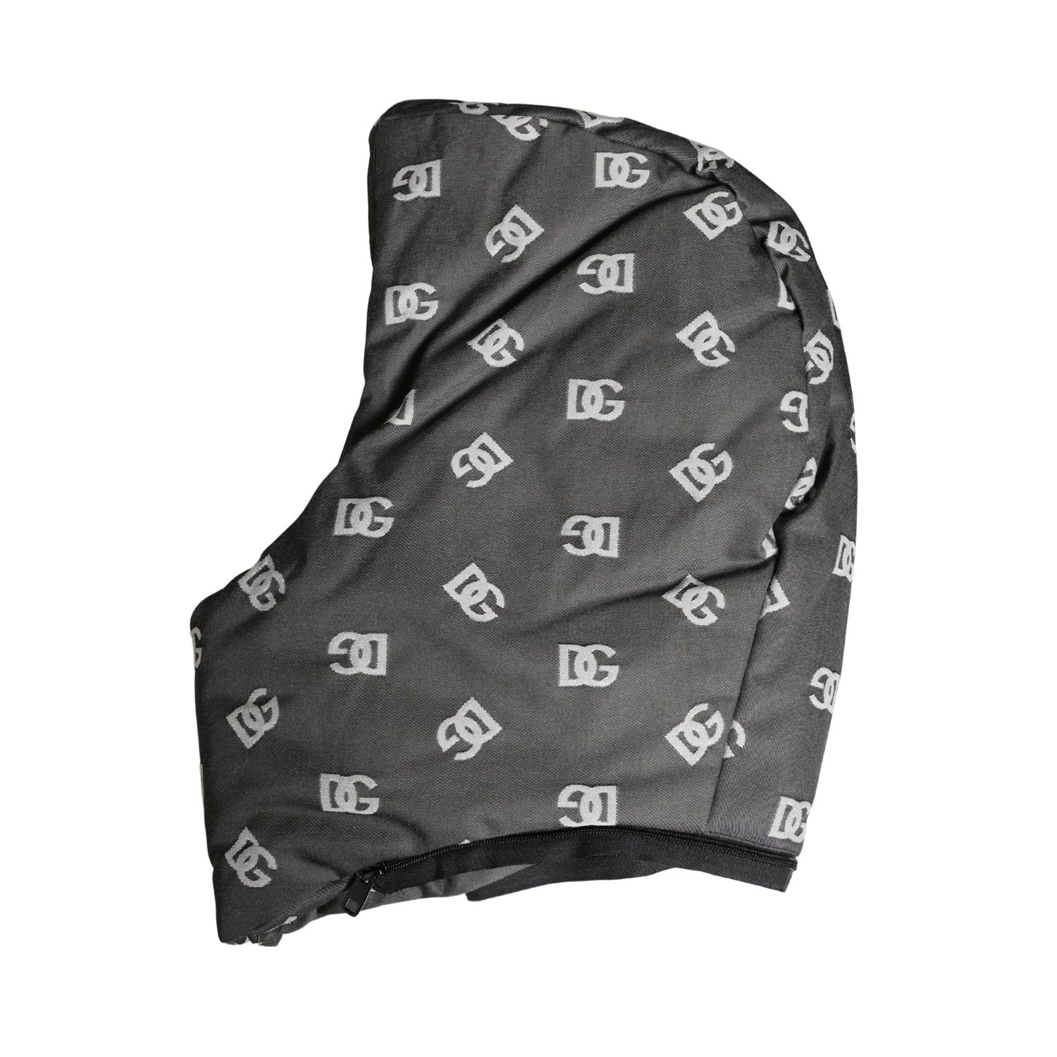 Dolce & Gabbana Black Logo Print Whole Head Wrap Capello Hat