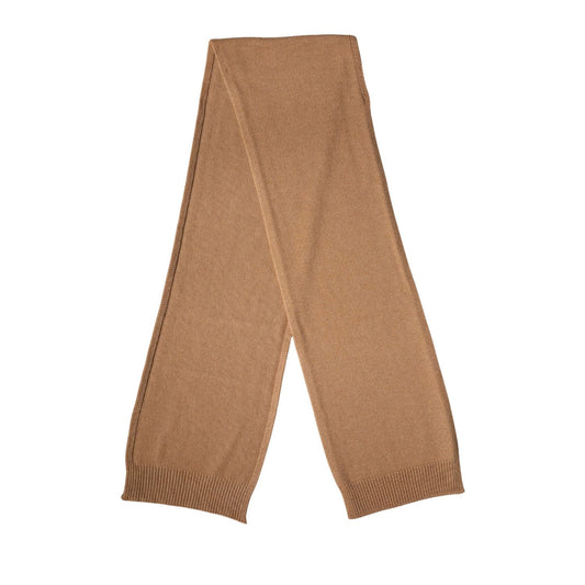 Dolce & Gabbana Brown Cashmere Knitted Men Neck Warmer One Size Scarf