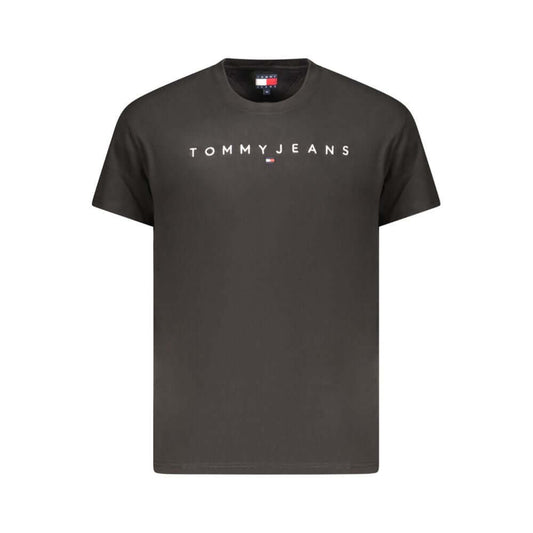 Tommy Hilfiger Black Cotton Mens T-Shirt