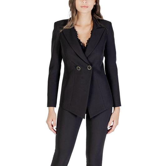 Rinascimento Black Polyester Blazer 1728,71956299936,Black,Blazers - Suits & Blazers - Clothing,Clothing,New with tags,Rinascimento,Suits & Blazers - Clothing,Women,XL