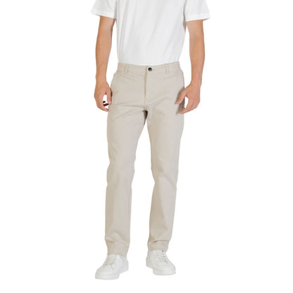 Hugo Boss Beige Polyester Casual Pants