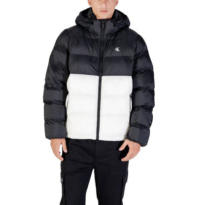 Calvin Klein Jeans Cream Polyamide Coat