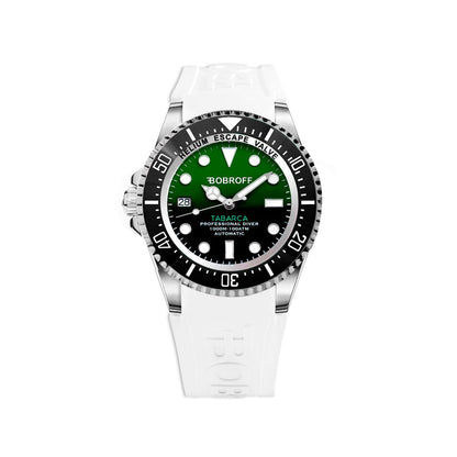 Bobroff White Synthetic Sport Watch