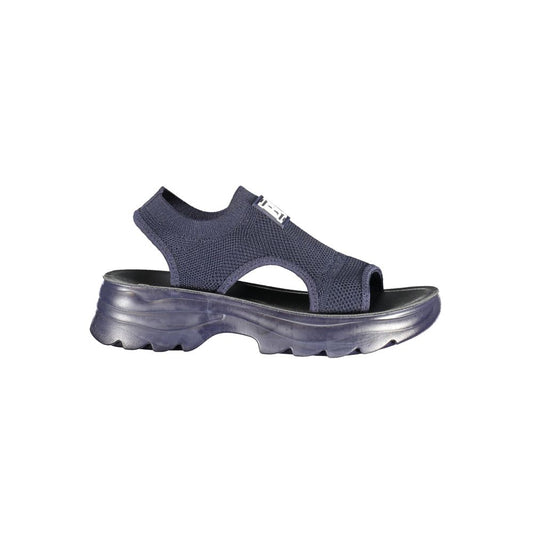 Laura Biagiotti Blue Polyester Women Sandal