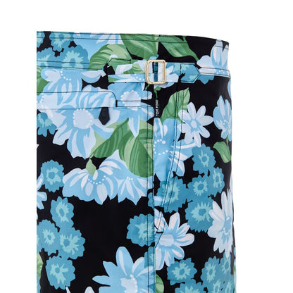 Tom Ford Blue Polyamide Swim Shorts