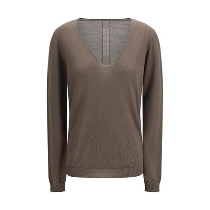 Rick Owens Gray Wool Oves Aries Sweatshirt