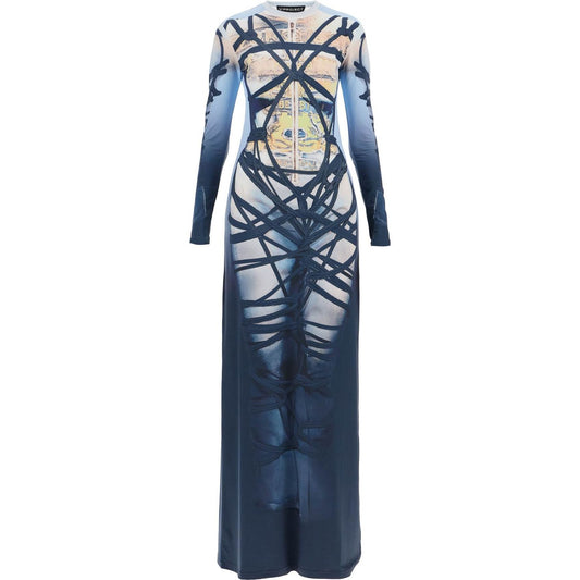 Y Project long bondage print dress