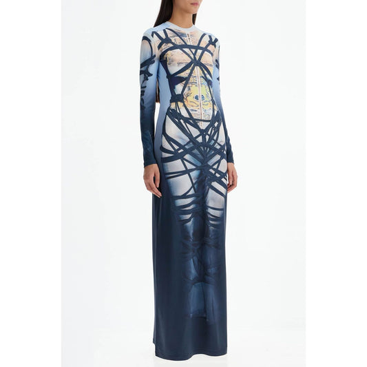 Y Project long bondage print dress