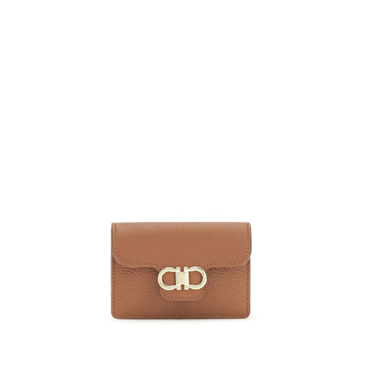 Ferragamo Brown Calf Leather Bos Taurus Wallet 1728,72470364320,Accessories,Brown,Ferragamo,New with tags,Wallets - Accessories,Wallets - Wallets - Accessories,Women