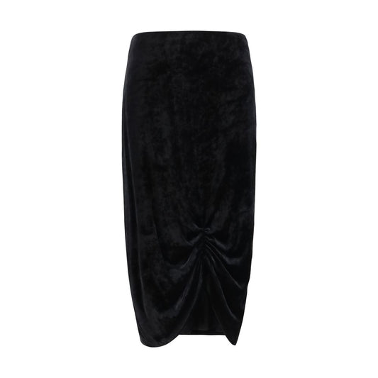Valentino Garavani Black Viscose Long Skirt