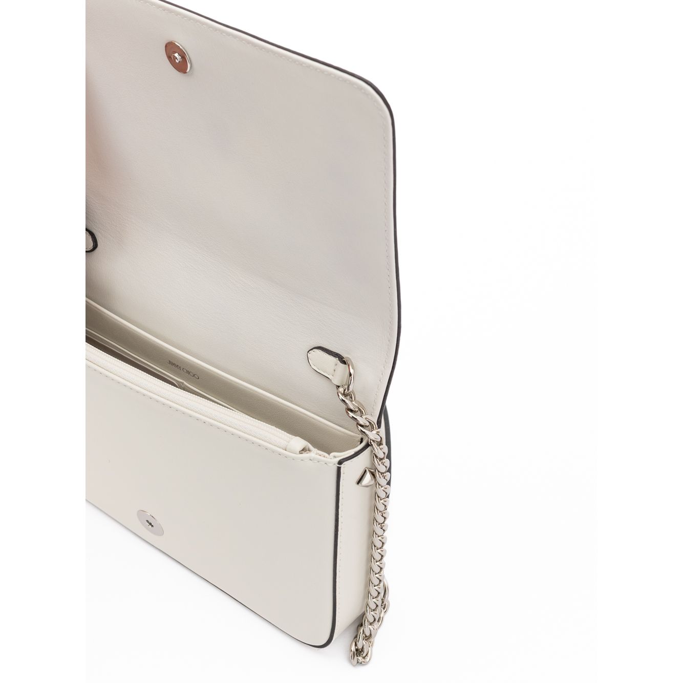 Jimmy Choo White Leather Crossbody Bag