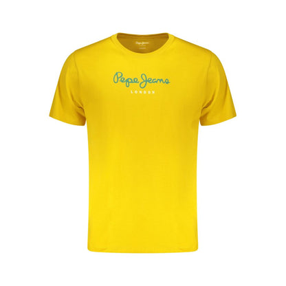 Pepe Jeans Giallo Cotton Men T-Shirt