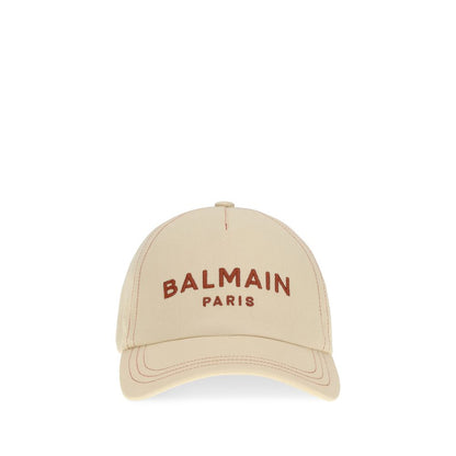 Balmain Beige Cotton Cap (Baseball Hat) 1728,72470364320,Accessories,Balmain,Beige,Caps (Baseball Hat) - Hats - Accessories,Hats - Accessories,New with tags,UNI,Women